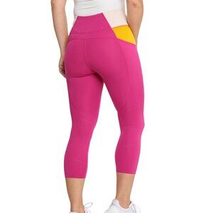 NEW Brooks Medium or XS 3/4 Method Tight in Mauve Sand Sundial PINK run leggings